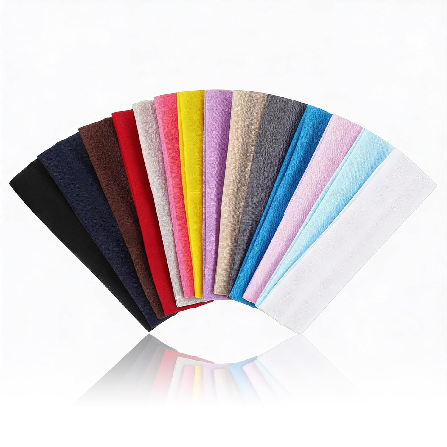 Herbal Yoga - 18PCS Solid Color Headbands Set -