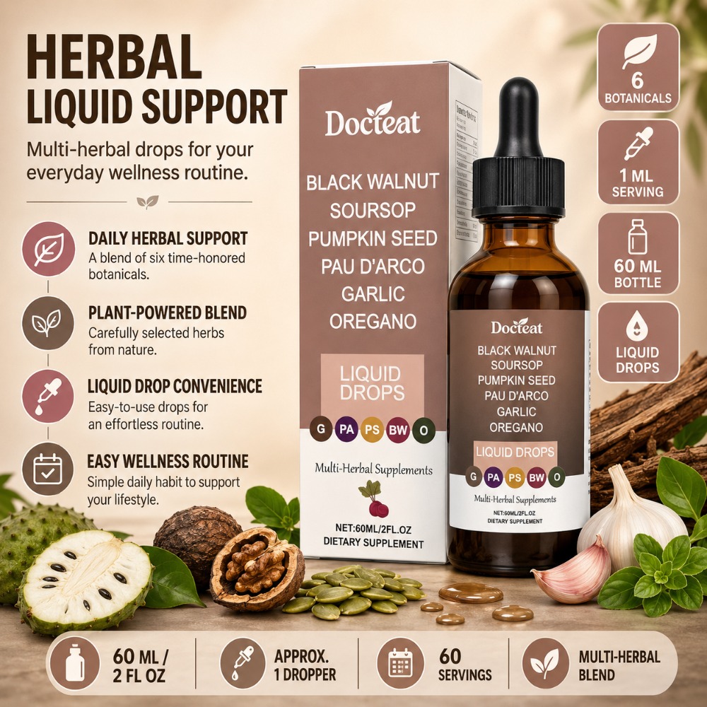 Docteat Black Walnut Soursop L - огляд і ціна Herbal Wellness Drops