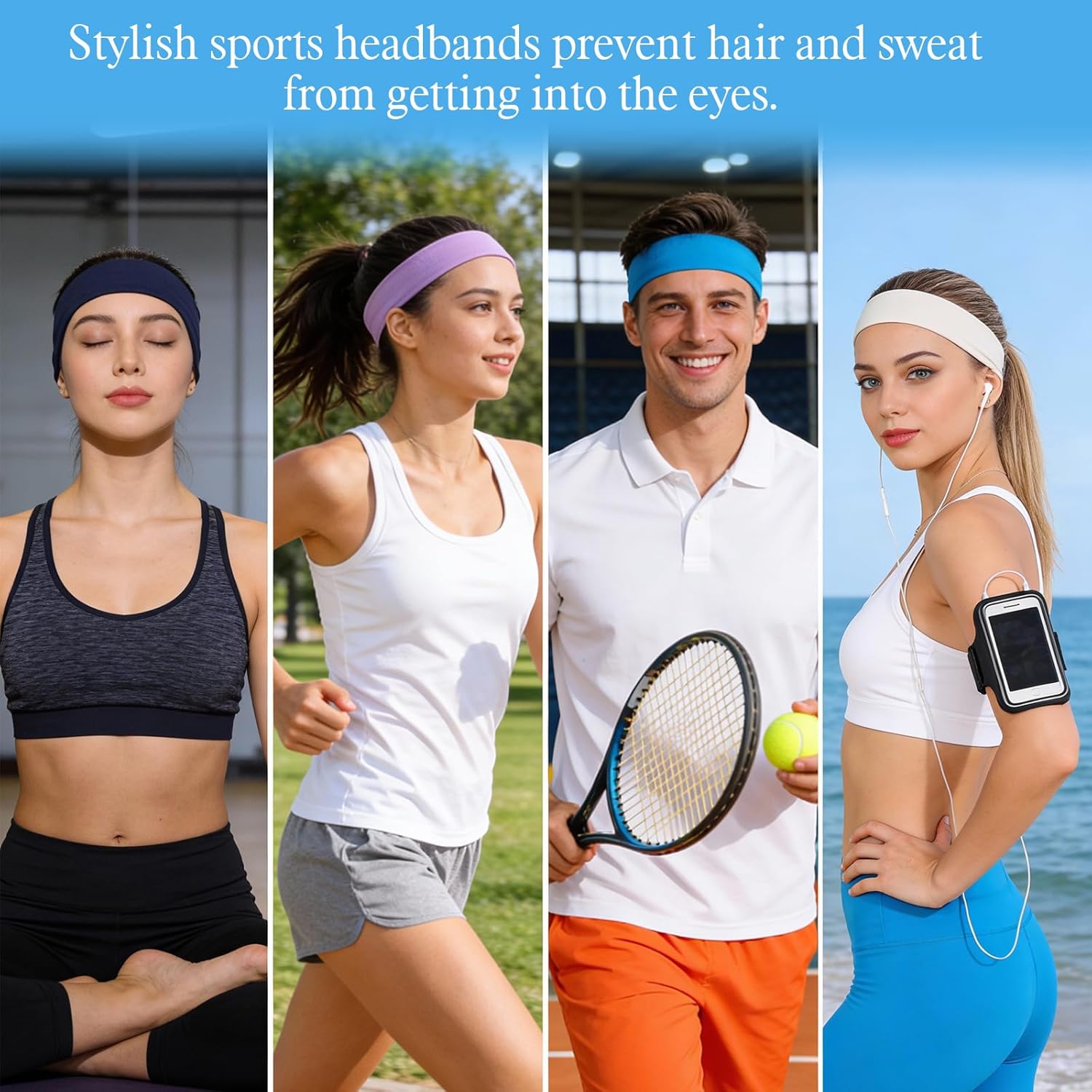 18PCS Solid Color Headbands Se - огляд і ціна Herbal Yoga