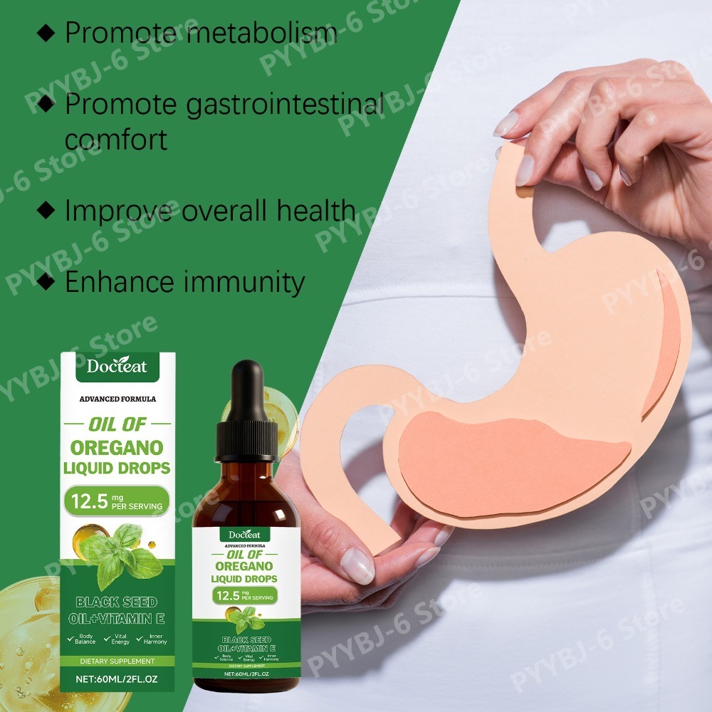 Oregano Oil Liquid Drops 60ml  - огляд і ціна Herbal Wellness Drops
